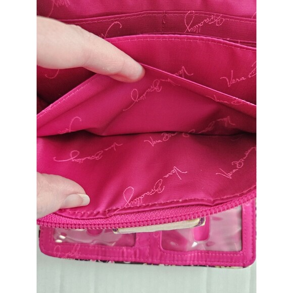 Vera Bradley Very Berry Zip Around Quilted Floral Wallet Twist Lock Retired HTF - Picture 14 of 15